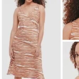 NWT A New Day Zebra Print Brown Slip Dress